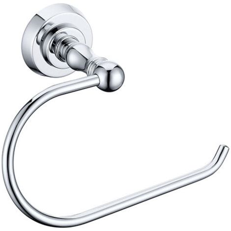 étagère de rangement pour salle de bain -anneau porte-serviettes semi-circulaire -chromage