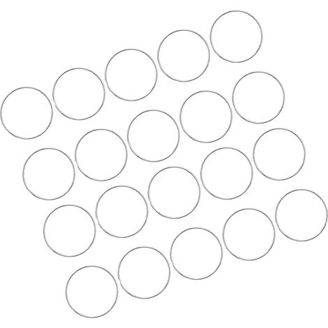 20pièces Anneaux Métal pour Attrape-rêves et Macramé Cerceaux DIY pour Décoration Murale Supports Plantes Extérieur et Accessoires de Fête (1/5)