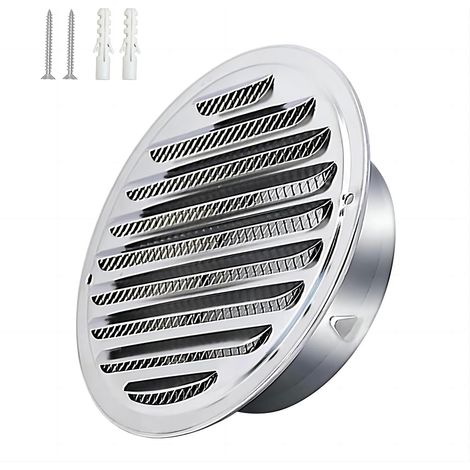 Acier Inoxydable Rond Grille de Ventilation Tuyau Échappement 150mm Capot Sortie Air Grille Évacuation Ronde Hotte Désenfumage Moustiquaire (1/5)
