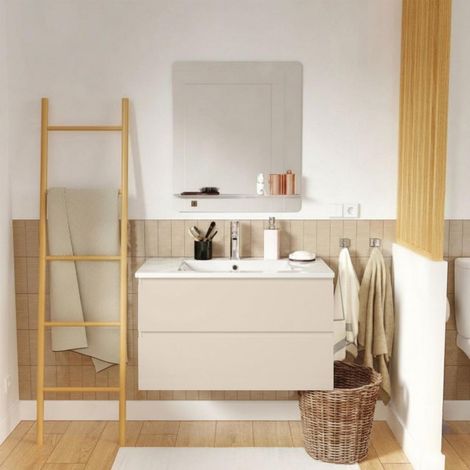 SORRENTO Waschtisch hängend 80cm Keramik-Becken