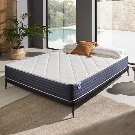 Colchón Royalvisco 140x200 HD Viscoelástica - Grosor 24 cm - Látex + Soporte HR - 7 Zonas de Alto Confort