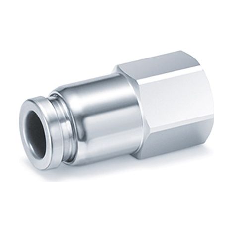 Connecteur femelle SMC KQB2 vers Enfichable 6 mm G 1/8 Femelle ( Prix pour 1 )