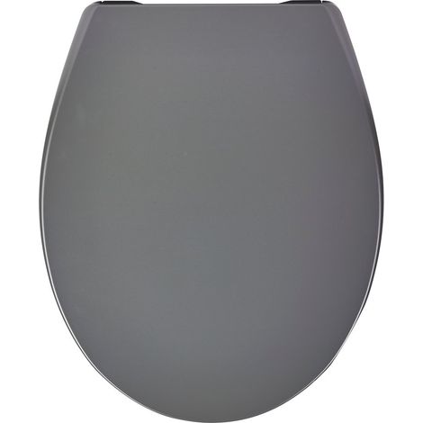 Asiento de inodoro Versagrit Fast Clip con mecanismo de cierre suave, desacoplable, gris, MTK MTK (1/3)