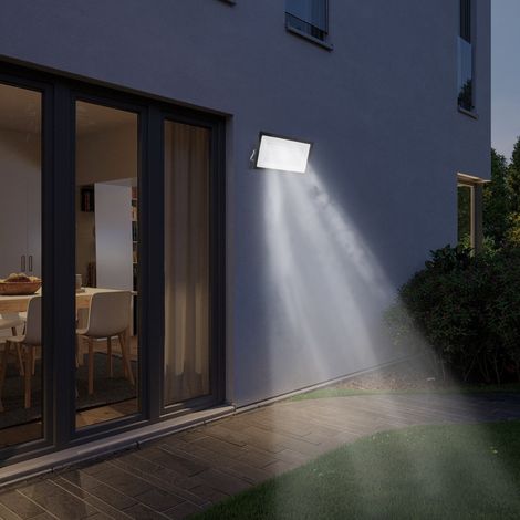 Foco LED exterior de 400 W, foco exterior ultrabrillante de 32 000 LM, proyector LED estanco IP66, proyector blanco frío de 6500 K, lámpara exterior para jardines, patios interiores, garajes, hoteles. (1/5)