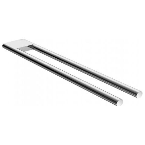Porte-serviettes EDITION 400 2 parties, saillie fixe 450 mm bronze poli KEUCO