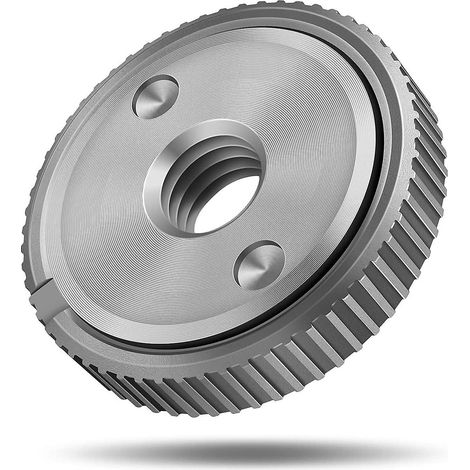 Écrou de serrage rapide M14, compatible avec toutes les meuleuses d'angle AEG et Black & Decker (1 écrou de serrage). (1/5)