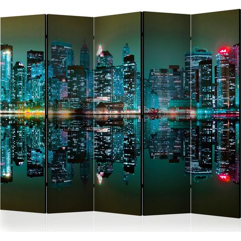 Paravento - Gold reflections - NYC II [Room Dividers] - 225x172 (1/4)