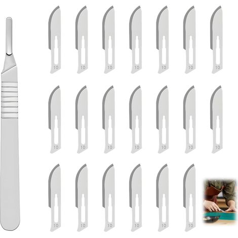With 20 Replacement Blades and Ergonomic Handle, Versatile Tool for Baker, Wood Carving, Modelling and DIY, Cutter for Bread Dough and Paper (1/5)
