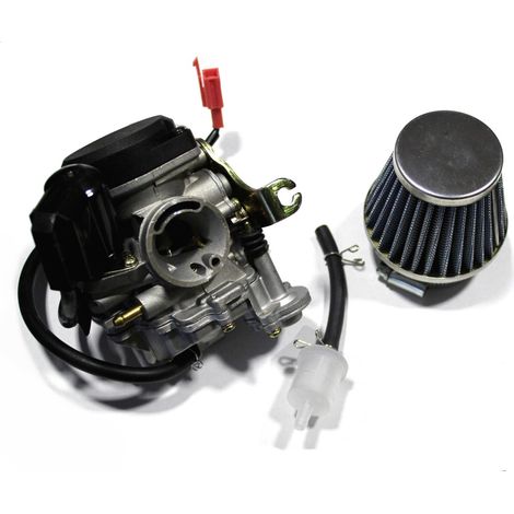 Vergaser Roller 4T + Kegelfilter Gy6 50 Romet Junak Zipp Barton Baotian Ques (1/5)