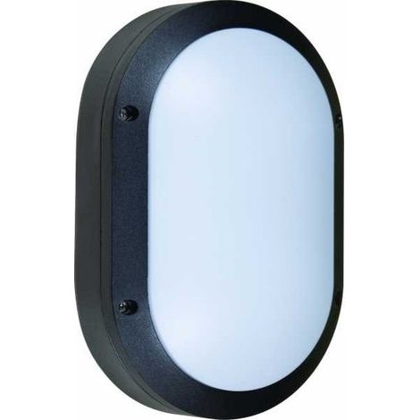 Aplique amazonas grande ip54 1xe27 l.18,5xan.9xal.28cm aluminio + policarbonato (pc) negro