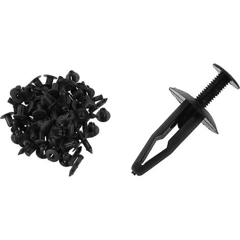 50 remaches de plástico para clips de presión de coche de 6 mm x 12 mm con 25 remaches de plástico para clips de presión de parachoques de coche de 32 mm (1/5)