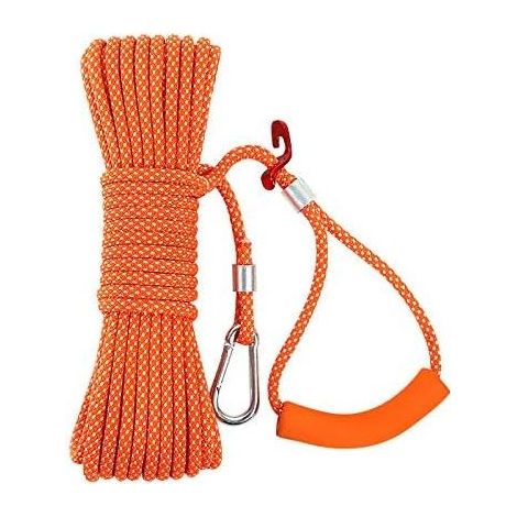 Corde à Linge épaisse de 15 m pour Jardin, extérieur, Facile à serrer, Orange (1/5)
