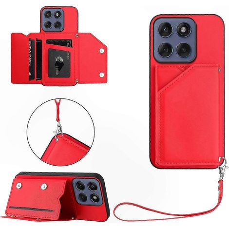 Coque 5G avec porte-cartes et béquille pour Edge 60 Series - Housse souple, toucher doux, protection légère (1/5)