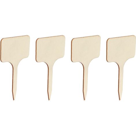 Plant Tags for Indoor Plants, Plant Tags for Seedlings Garden Plant Tags Wooden Plant Marker Tags for Outdoor Plants 50pcs Garden Tags (1/5)