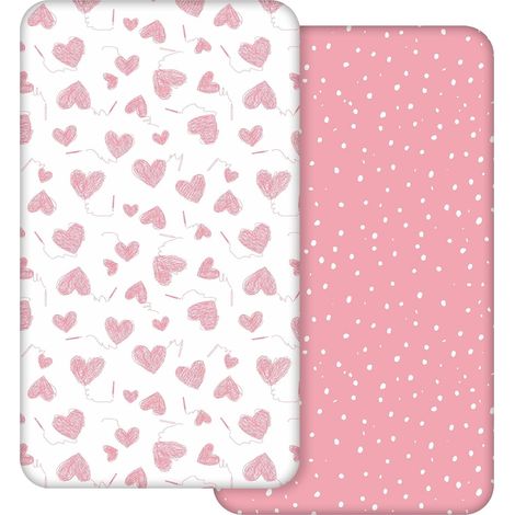 100% Microfiber Fitted Sheet Set of 2, Breathable, Comfortable (1/5)