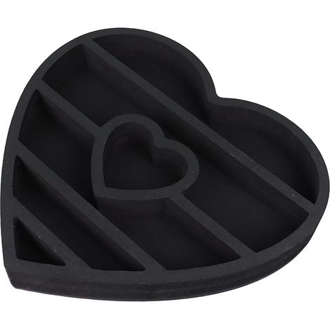 Étagère en Cristal en Forme de Coeur pour Mur, Gemme en Bois (1/5)