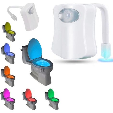Water Wat Lampe 8 Couleurs Night Light Bather Bather Rgb Universal Avec Capteur De Mouvement (1/5)