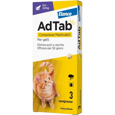ADTAB COMPRESSE MASTICABILI P/GATTI 0,5-2,0 KG