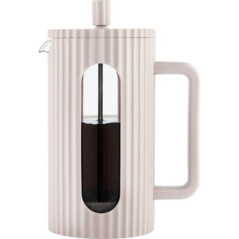 Cafetera/tetera de cristal de prensa francesa de 1000 ml, color beige, KLAUSBERG KB-7754 (1/5)