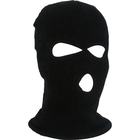 Black Balaclava for men full face 3 hole knit balaclava motorcycle bicycle balaclava motorbike ridin (1/4)