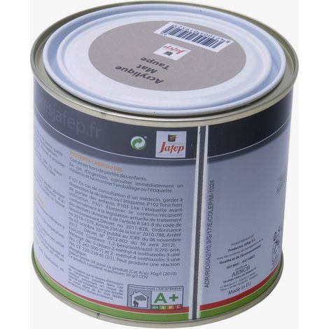 Peinture acrylique mat taupe Jafep 0,5L