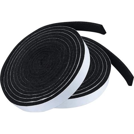 Lot de 2 joints d'étanchéité 1/2" x 1/8" 10 pieds pour fumeurs - Haute chaleur - Joint de barbecue ignifuge - Pour fumeurs - Couvercle barbecue (1/5)