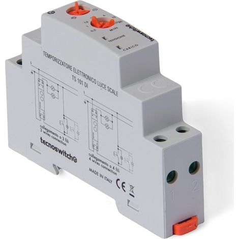 Temporizzatore Luce Scalemultifunzione 16A 1 Din ( TECNOSWITCH cod. TS201DI )