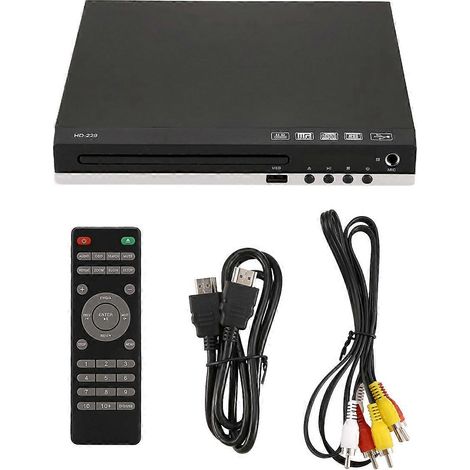 Lecteur DVD HD 1080p CDVDVCD Sorties Lecteur multimédia numérique domestique (UE) (1/4)