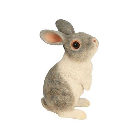 Lapereau debout 2 tons gris 16 cm