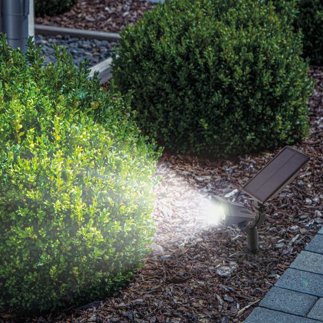 esotec Solarspot MULTI-SPOT 6000 kaltweiß 3 Leucht-Modi IP65 wetterfest 102048