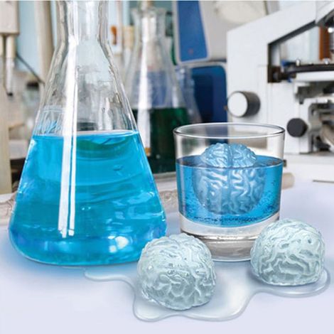 Gehirnförmige Eiswürfelform – Flexible Silikonform für Eis, Schokolade, Gelee, Seife – 1 Stück (1/5)