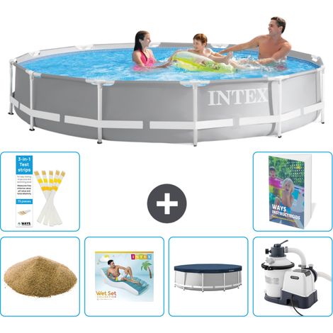 Prism Frame Pool Rund - 366x76 cm - 7-teilig S23