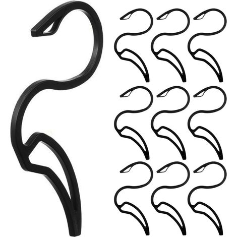 Porte-cintres pour Sweats à Capuche - 10 Pièces Cintres en Forme de S pour Rangement de Placard,Crochet Gain de Place Organisation pour Jeans Chapeaux écharpes Sweats Vestes Sacs (1/5)