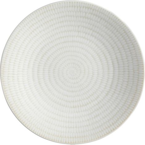 Lot de 6 Assiettes à Dessert "Rice" 21cm Blanc