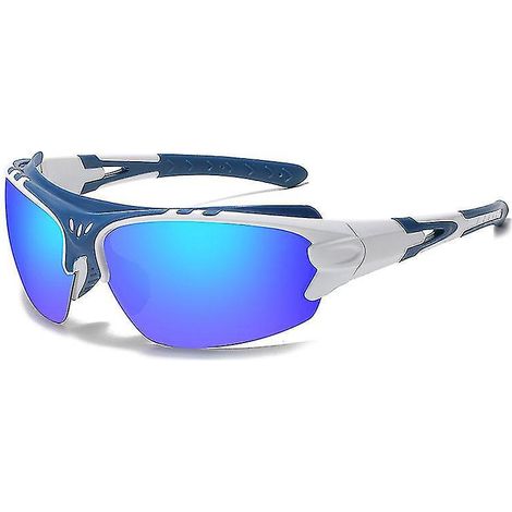 Lunettes de sécurité, verres de soleil polarisés, protection UV et anti-impact U6, conformes à la norme ANSI Z87+, étui rigide bleu (1/5)