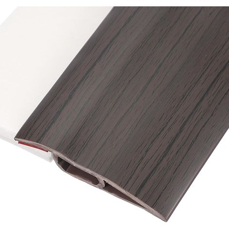 Profilé De Transition Pour Sol 6.5ft Bande Auto-Adhésive Pour Sols Inégaux Espaces De 1/2" À 9/16", Noir Marron (1/5)