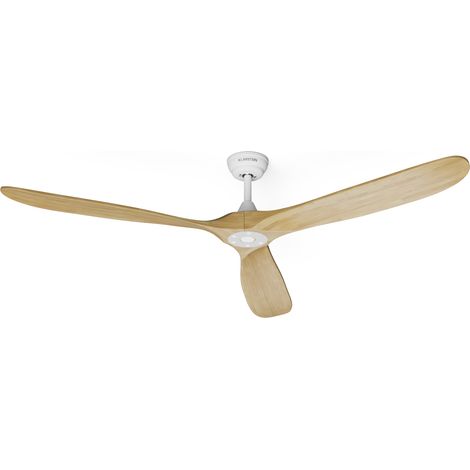 Klarstein Ventilador de techo Bahama Breeze Smart  palas de madera maciza  mando a distancia + control app