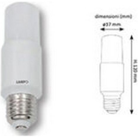 Lampada LED Tubolare E27 11W 6500K