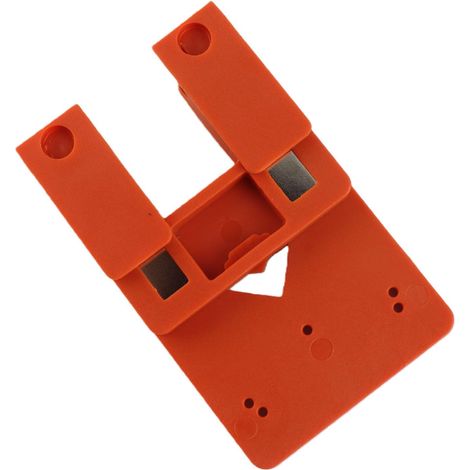 Hinge Installation Positioning Plate, Compatible with Various Hinge Types  Magnetic Positioning, ABS Construction  Cabinet Door Alignment Tool (1/5)