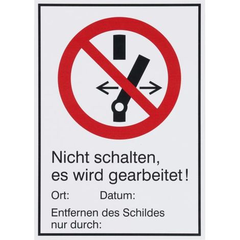 Panel magnético de seguridad dehn wuH-schild nicht schalten 21x30 cm