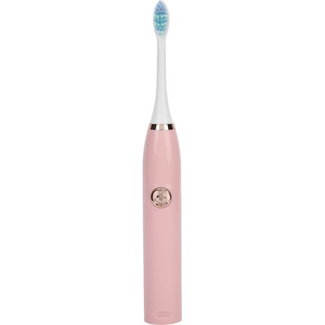 Brosse à dents électrique sonique adulte, vibration douce, soie souple, étanche, automatique, rose, blanchiment dentaire, rechargeable, nettoyage en profondeur, gommes sensibles (1/5)