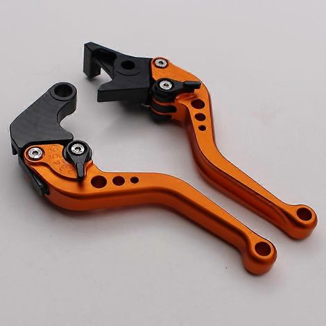 Pour moto Honda CBR650A CB650R : poignée de frein, klaxon et poignée d'embrayage modifiés (orange 1) (1/5)