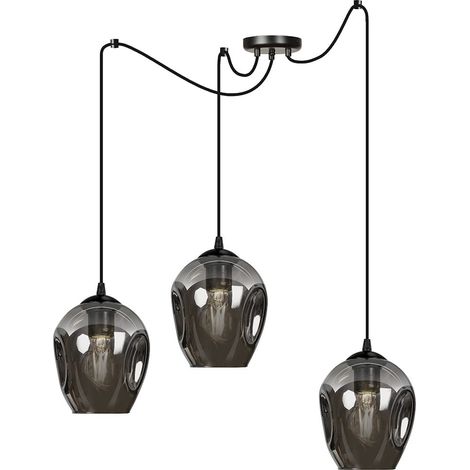 Suspension Emibig LEVEL 3 lumières E27 noir graphite (1/3)