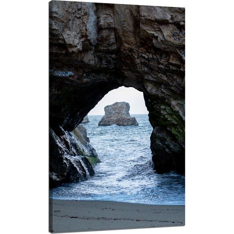 Leinwanddruck Natur Felsbogen Ozean 70x120 cm