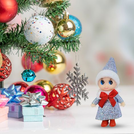 4 Pcs Poupées Lutins de Noël Miniatures - Jouets Bébés Lutins pour Enfants, Cadeau de Noël Idéal (1/5)