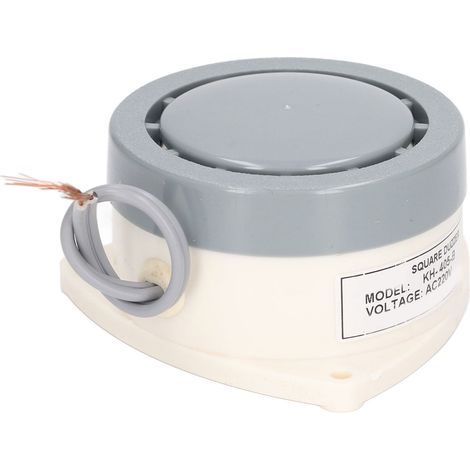 Avertisseur sonore électronique BERM, buzzer continu 60 dB, rond, en PC ignifuge, composant pour montage, AC 200-220 V (1/5)