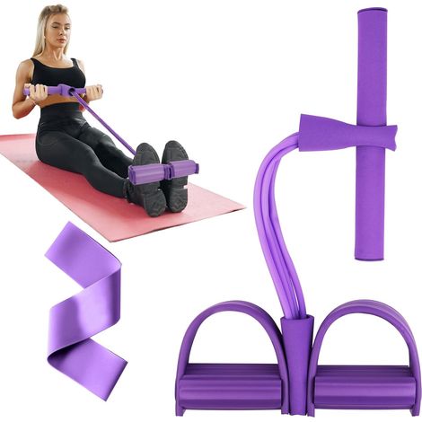 Multifunctional Tension Rope, Sit-up Bodybuilding Expander Bands, Pedal Pull Ropes, Elastic Sports Expander, Fitness Pedal Resistance Bands, Leg Exerciser (1/5)