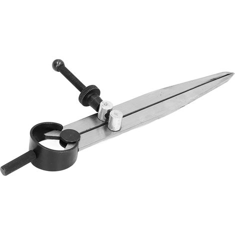 Compas de précision pour cuir avec pointe sèche et mécanisme à ressort, 125 mm - idéal traçage et marquage (1/5)