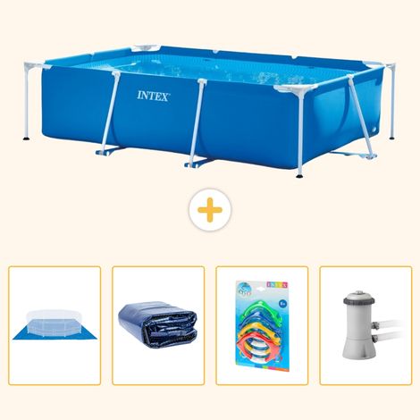 Intex Piscine Tubulaire Rectangulaire - 300x200x75 cm - 5-pièces  S46 (1/5)