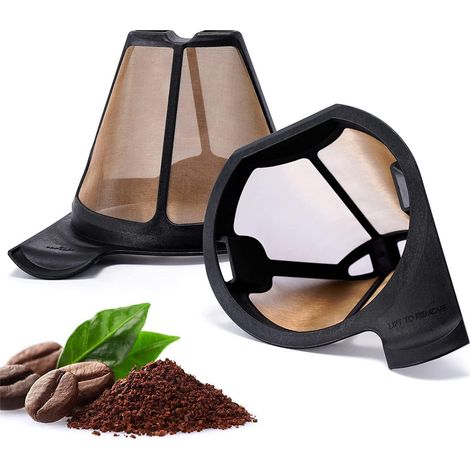 Filtro de café reutilizable - Compatible con los accesorios de la cafetera Ninja CF09X - Filtro - Tamiz - Paquete de 2 (1/3)